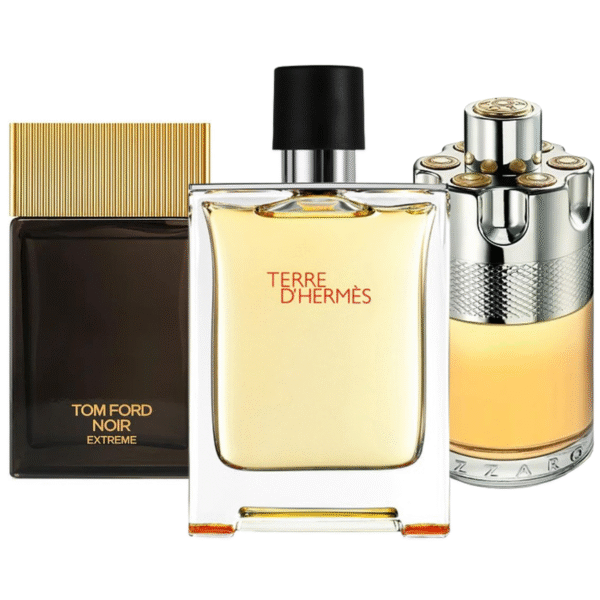 Promotiepakket met 3 parfums: Terre d’Hermès, Azzaro Wanted, Tom Ford Noir Extreme – 100ml